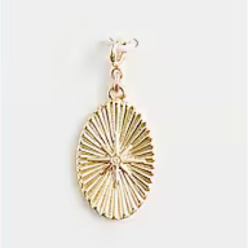 Elegant Gold Pendant charm new from J. Crew